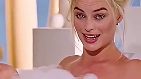 Margot Robbie says she was actually drinking real 20-year-old Dom Pérignon.
