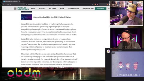 OBDM1333 - Escaping Our Simulation | The Saudi Review | Strange News