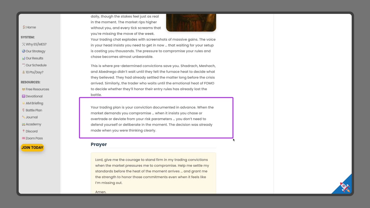 AM Briefing: | Preparing ES Traders For Our Emini and MES Micros Futures Trading Room