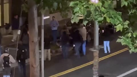 Journalist @nicksortor was JUMPED then ARRESTED in Portland despite having been the