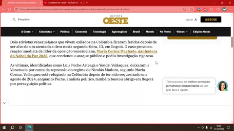 Ativistas venezuelanos exilados sofrem atentado na Colômbia.mp4