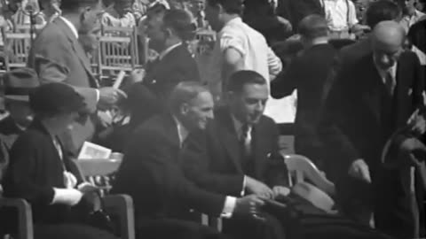 Henry and Mrs. Ford a... - Henry and Mrs. Ford at Monument Dedication V.F.W Buddy Poppy - fc-fc-3576