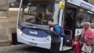 AS EXPECTED ANOTHER STREETSHITTER PAJEET BUS DRIVER CAUSING HAVOC IN UK