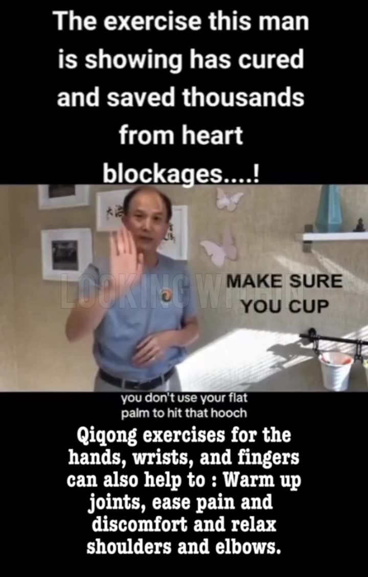 The exercise this man is showing has cured and saved thousands from heart blockages