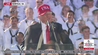 FULL REPLAY: President Trump Delivers Remarks at the Navy 250 Celebration - 10/5/25