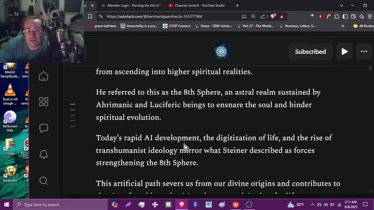 Reading Bernhard Guenther: Occult AI article