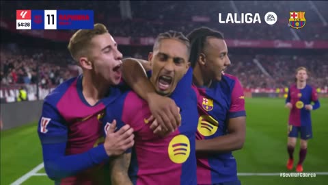 sevilla 1-vs-4 fc barcelona la liga 2024-25