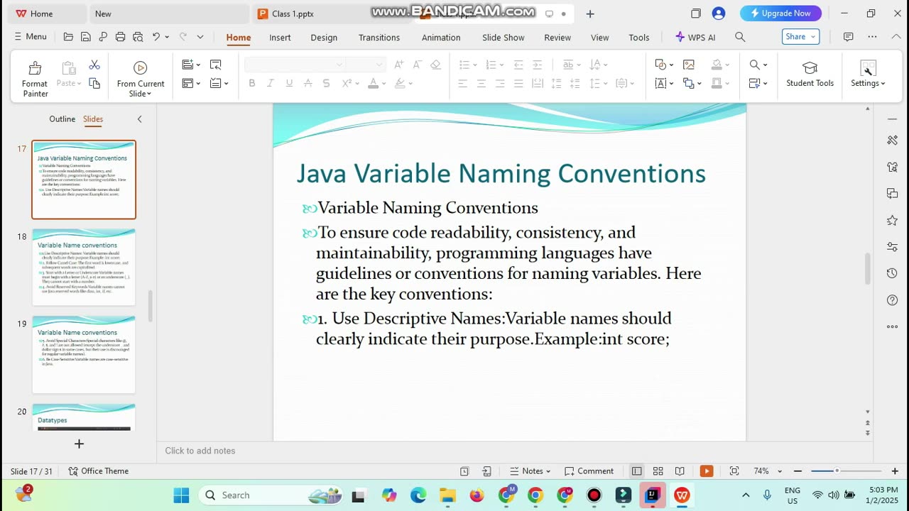 Software Development Masterclass Class 1 Part 2