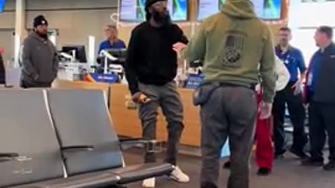 Man has a complete meltdown in the Kansas City airport