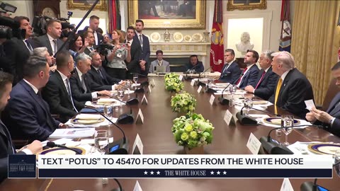 President Trump Participates in a Bilateral Lunch with the Prime Minister of Hungary(1080P_HD)