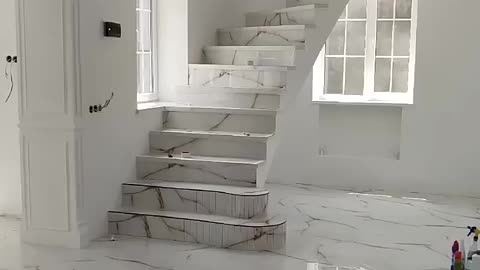 Shocking: glossy vitrified tiles use in floor and steps #youtubeshorts #youtube