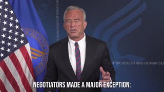 HHS SEC. RFK JR.: "America has removed mercury from all vaccines."