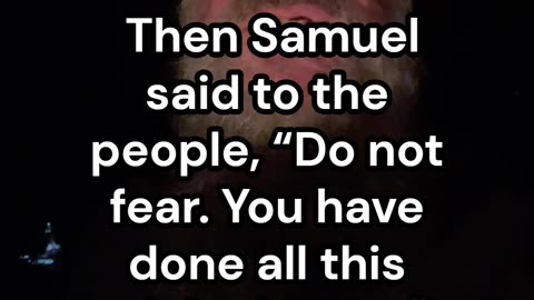 Morning Message: I Samuel 12.20