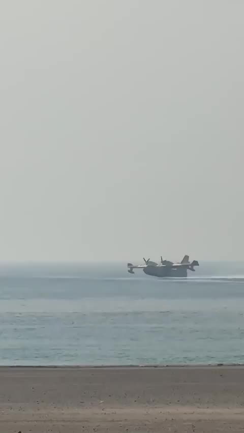 Canadian Super Scooper aircraft from Quebec are helping fight the Palisades fire...