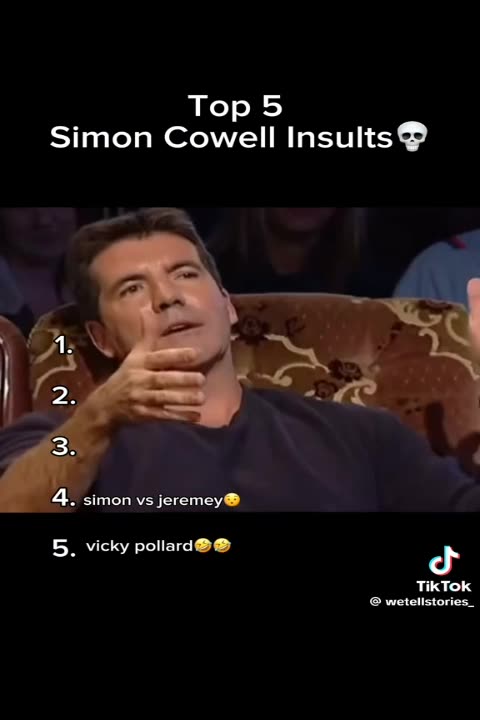 top 5 Simon Cowell insults
