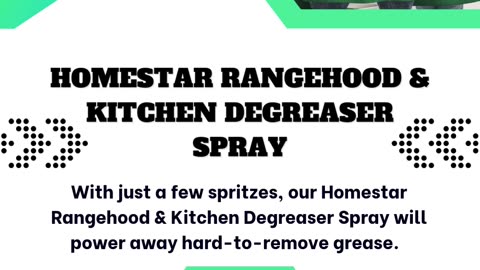 Homestar Rangehood & Kitchen Degreaser Spray