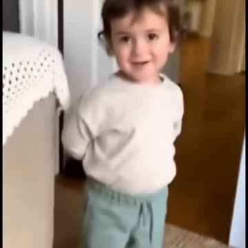 Baby Wears Dad's Shoes: "I'm Daddy Now, Give Me Coffee!"☕😂😂
