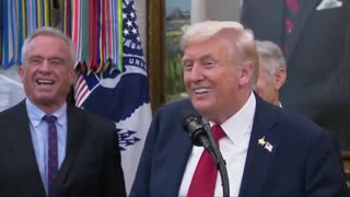 POTUS after RFK Jr. sneezes: "God bless you, Bobby. I hope I didn't catch COVID just there."