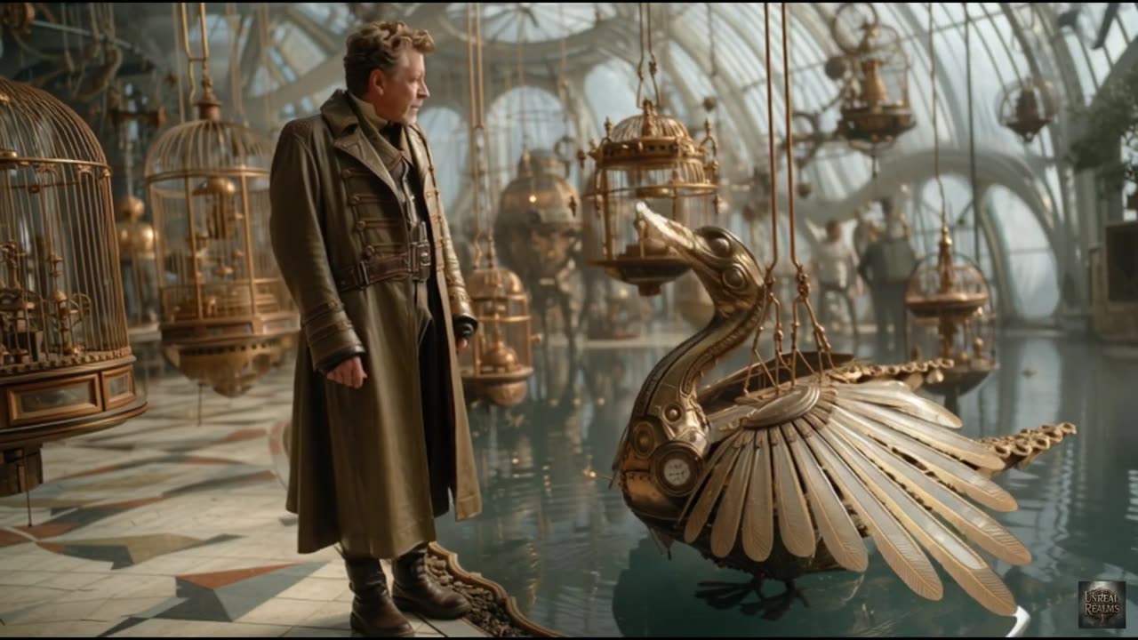 STEAMPUNK BIRD AVIARY - Victorian Sci-Fi Magic! FOLLOW for AI Art & LIKE if You Love This! 🦅⚙️