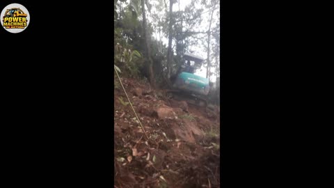 This Road Shouldn’t Be Possible… Until You See What This Excavator Operator Does!