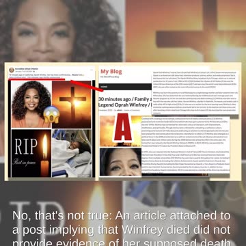 Fact Check: Oprah Winfrey NOT Dead As Of January 17, 2025