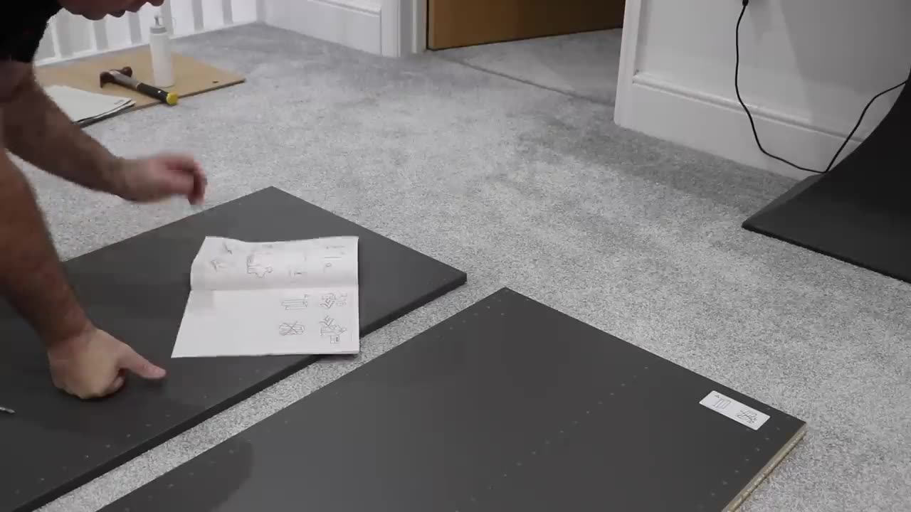 Upright Assembly Of The Stylish Ikea Pax Wardrobe