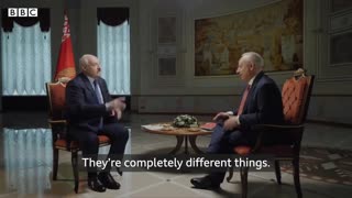 Lukashenko asked by BBC reporter about shutting down 270 NGO's in Belarus