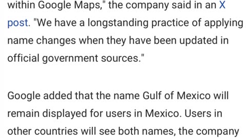 Google says it will change Gulf of Mexico to ‘Gulf of America' in Maps app after government updates