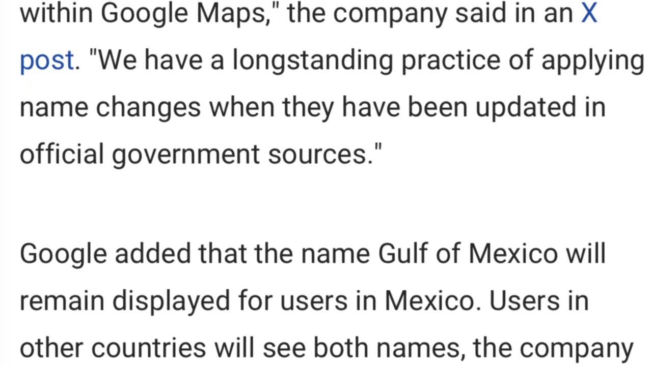 Google says it will change Gulf of Mexico to ‘Gulf of America' in Maps app after government updates