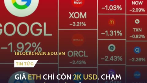 Giá ETH chỉ còn 2k USD. Chạm mức thấp nhất kể từ tháng 11/2023! - iblockchain.edu.vn