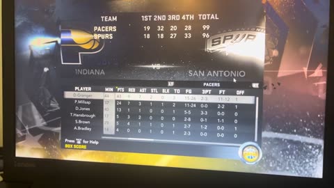 NBA 2k12 - We didn’t go 6-66! We’re 7-65. Win vs Spurs 99-96 Box Score. C.A.L. Mode Danny Granger.