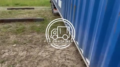 Unloading a Container on Railroad Ties - Easy and Simple! 🚛🔧 | USA Containers