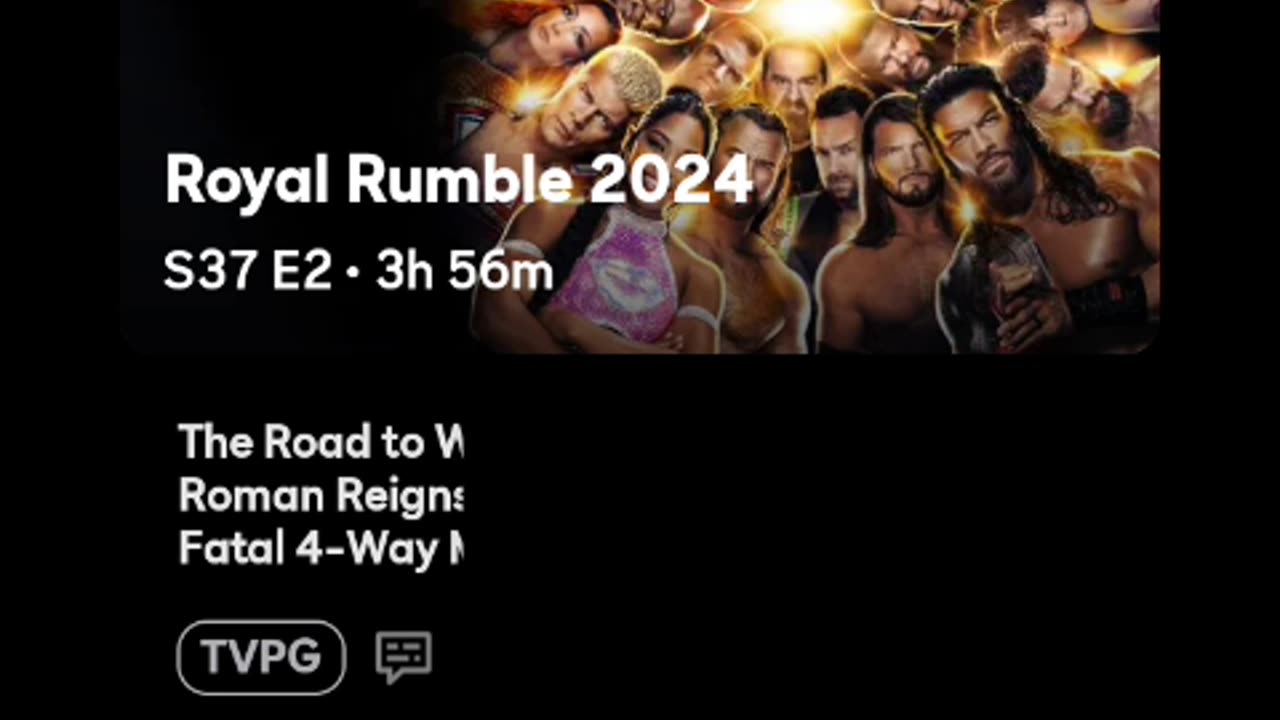 WWE Royal Rumble 2024