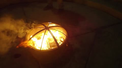 Burning a US Flag