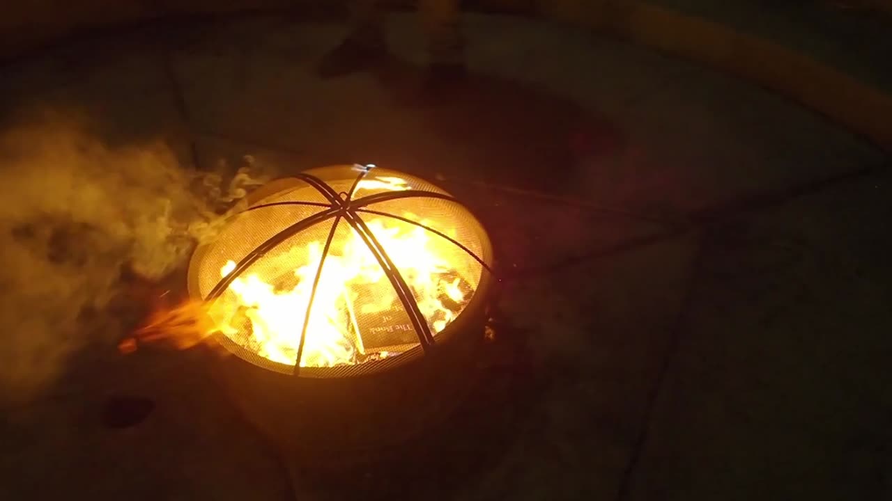 Burning a US Flag