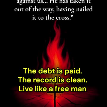 The cross already settled the score — walk like it