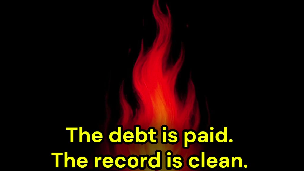 The cross already settled the score — walk like it