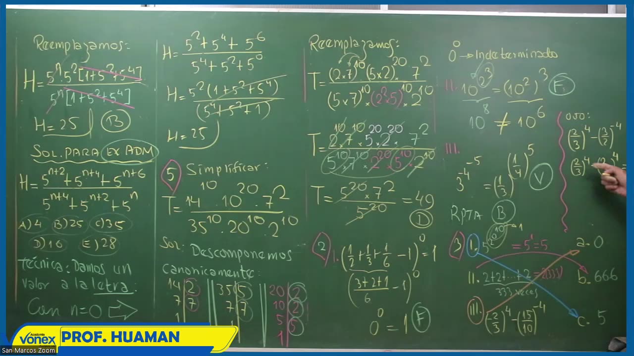 VONEX SEMIANUAL 2023 | Semana 01 | Álgebra