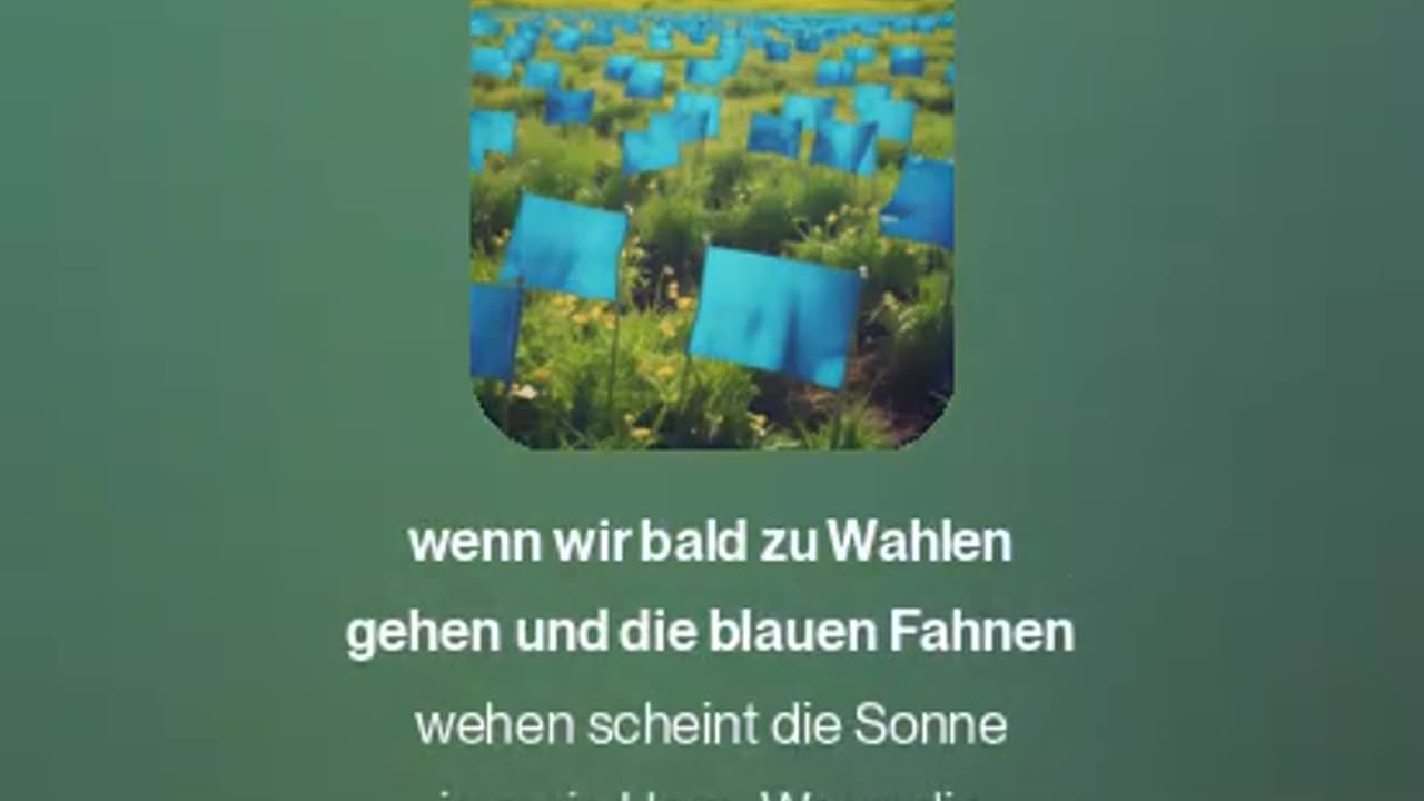 Wenn die blauen Fahnen wehen