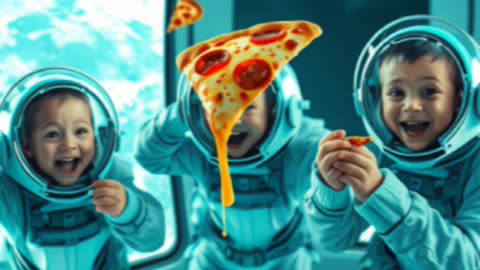 Lunar slice Pizza hut on Moon