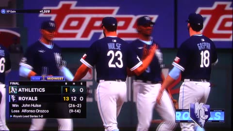 MLB The Show: Kansas City Royals vs Oakland Athletics (S22 G160)