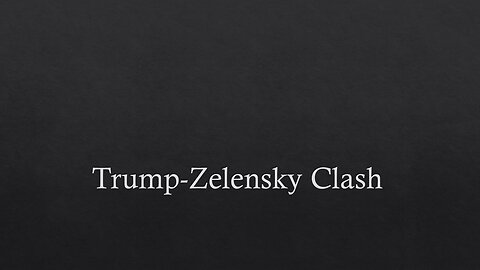 Trump-Zelensky Clash