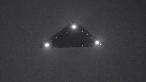 New Triangle UFO Enhanced by AI