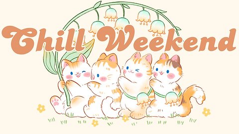 Happy Weekend Lofi ☀️1 Hour Cafe Song 🍭 Lofi Hip Hop Radio 🌼 Relax Chill Study Stress Relief