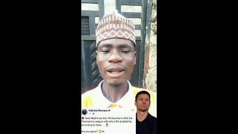 According to Opta Real Madrid are the 7th favorite Team to win the champions League this season