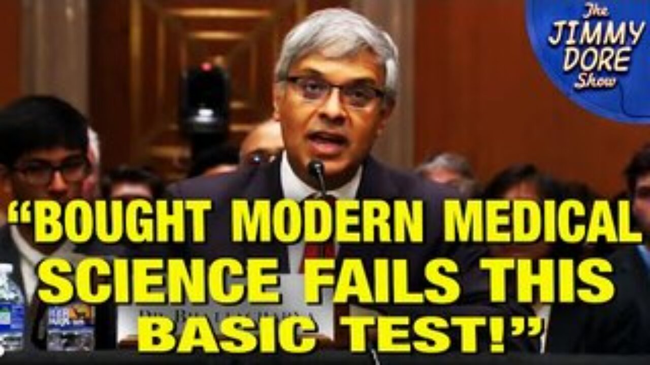 NIH Nominee Goes SCORCHED EARTH On Corrupt Science At Nomination Hearing! -Dr. Battacharia