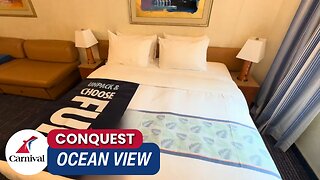 Carnival Conquest Ocean View Cabin 2429 | Relax with Stunning Sea Views