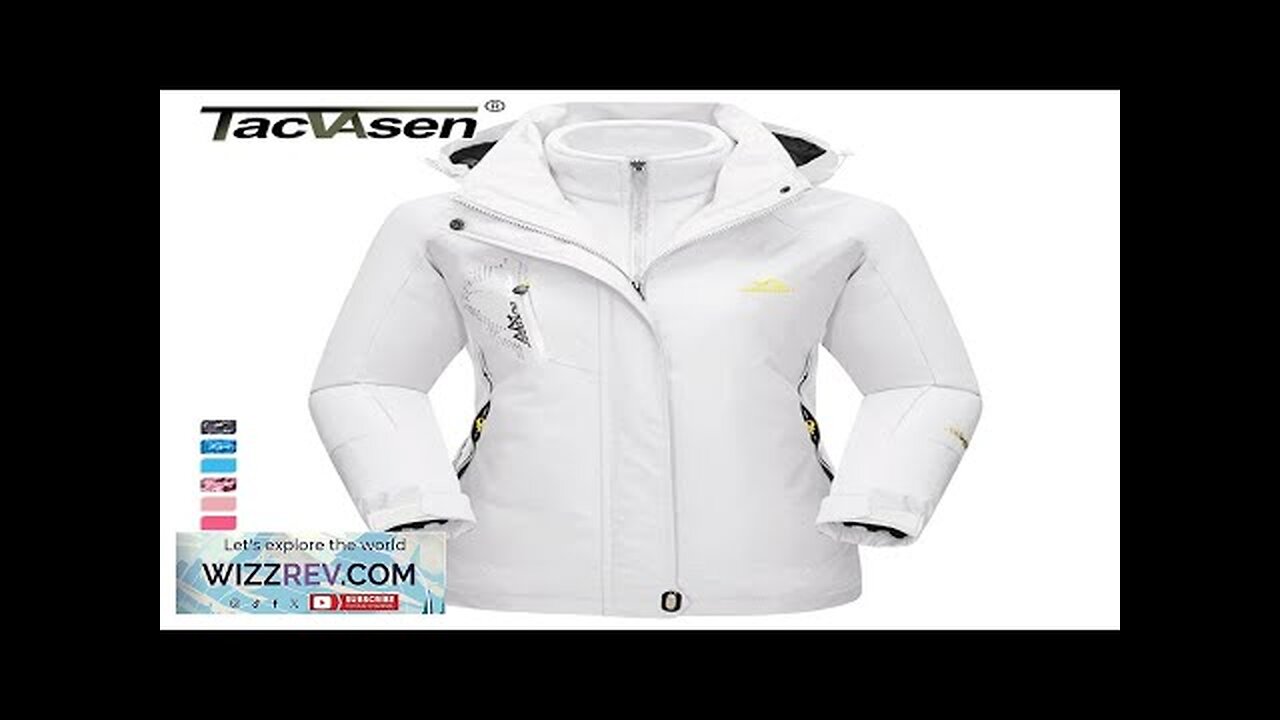 TACVASEN 3 in 1 Winter Fleece Jacket Womens Waterproof Ski Snowboard Jackets Review