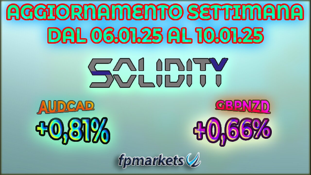 SOLIDITY - Aggiornamento settimana dal 06.01.25 al 10.01.25. Profit +1,47%