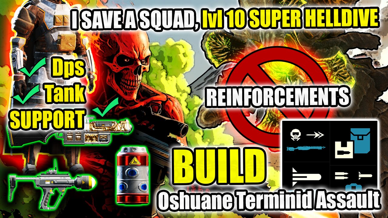 i RESCUE A FUBAR SQUAD - Hive Assault Build on Oshuane #Helldivers2 #christian #vtuber